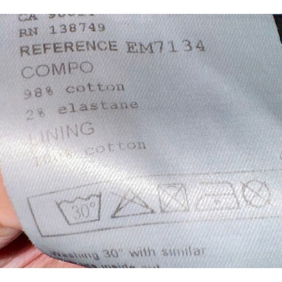 Etienne Marcel Patchwork Jean Shorts Women's Size 27 Hot Pants Blue Low Rise - Picture 9 of 10